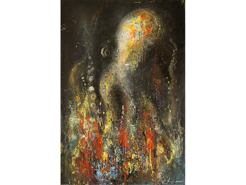 23.1 MIMETISMO DEL SUBCONCIENTE, 2016, óleo sobre tela 120 x 80 cm
