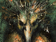 25 Caballero águila -serie el inframundo, 2015, óleo sobre tela, 100 x 80 cm
