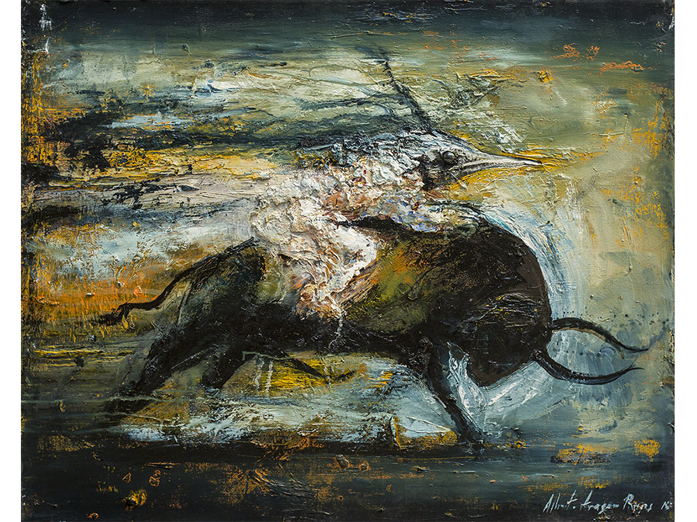 0 Jinete del crepúsculo, 2015, óleo sobre tela 80 x 100 cm