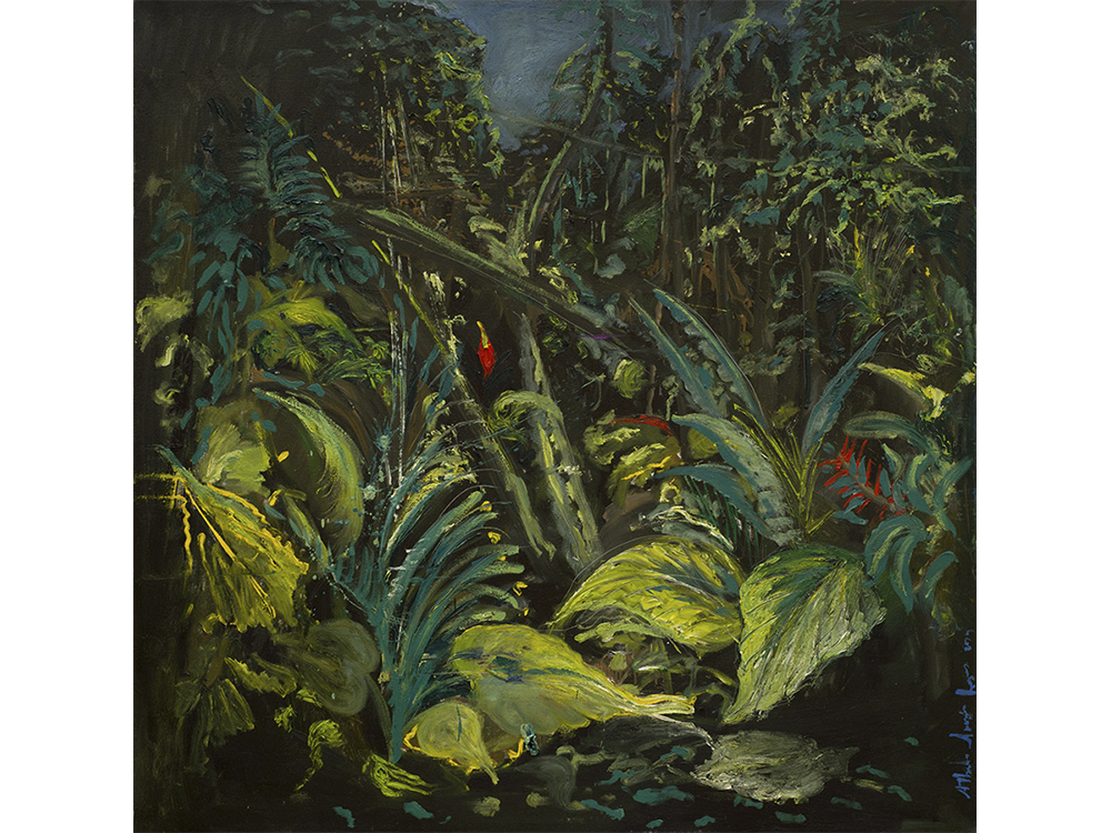 25 Selva, óleo sobre tela, 150 x 150 cm 