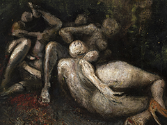 0 ST serie el pecado, 2003-2005, óleo sobre tela 45 x 59 cm