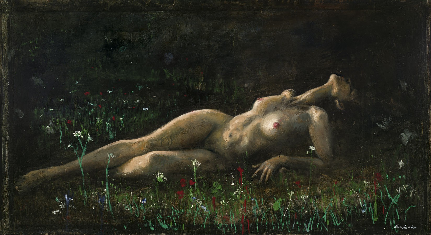 6 La giganta, 2007, óleo sobre tela 145 x 270 cm